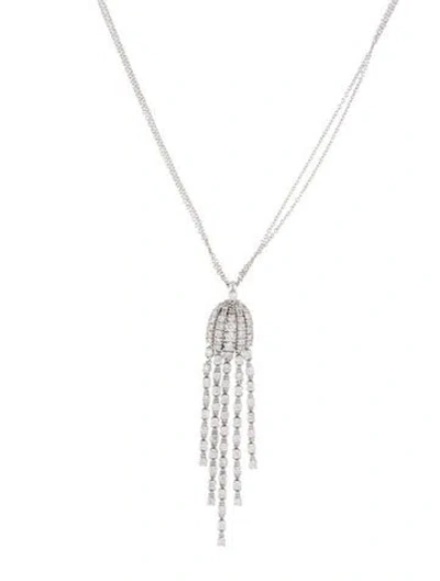 Pre-owned Damiani 18k Diamond Sorgente Pendant Necklace, 16.5" In Multi