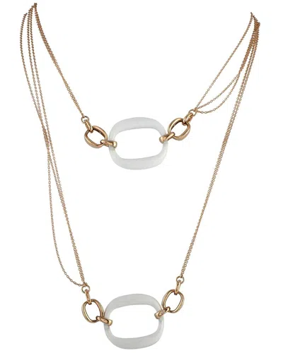 Damiani 18k Rose Gold Agate Necklace