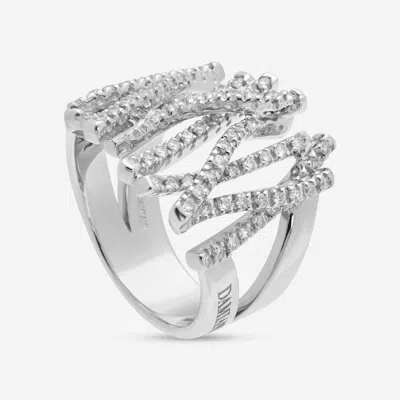 Damiani 18k White Gold, Diamond 0.84ct. Tw. Statement Ring Sz. 7.25 241368