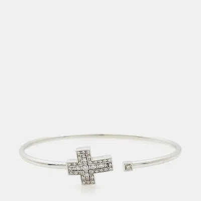 Pre-owned Damiani 18k White Gold Diamond Belle Époque Bracelet In Multi