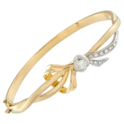 Pre-owned Damiani 18k Yellow Gold 0.65ct Diamond Bracelet Da27-031326