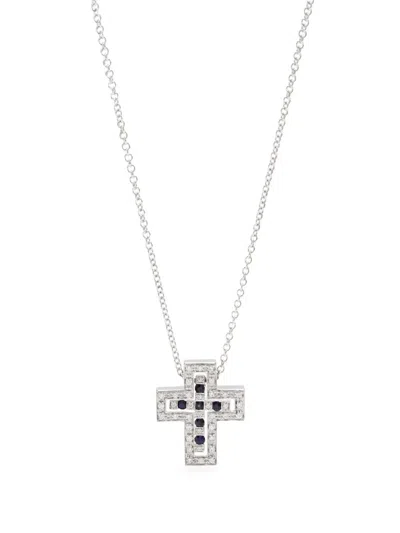 Damiani 18kt White Gold Belle Époque Diamond Necklace In Silver