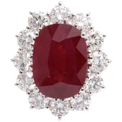 Pre-owned Damiani 9 Carat Burma Ruby And Diamond In Multi