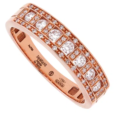 Damiani Belle Epoque 18k Rose Gold Diamond Ring In Brown