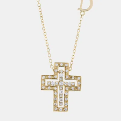 Pre-owned Damiani Belle Epoque 18k Yellow Gold Diamond Necklace