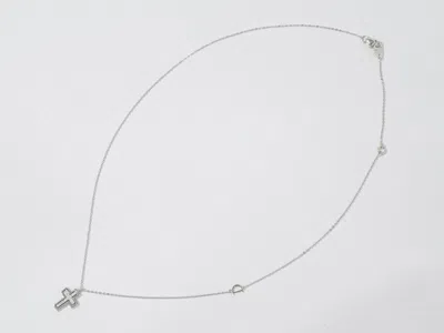 Pre-owned Damiani Belle Epoque Pendant Necklace 18k White Gold And Diamonds White White_gold Necklace Jewelry