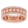 Damiani Belle Epoque Reel Rose Gold 0.37 Ct Diamond Ring