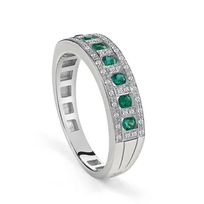 Damiani Belle Epoque White Gold Ring In Pattern