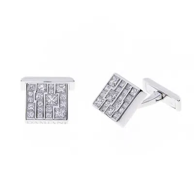 Pre-owned Damiani Diamond Cufflinks In Multi