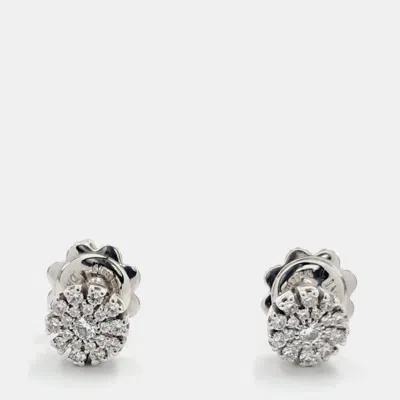 Pre-owned Damiani Diamond Margherita Earrings In Multi