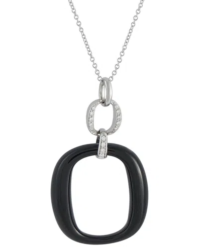 Pre-owned Damiani Dnu Dupe Skus  18k Onyx Necklace (authentic Pre-loved)