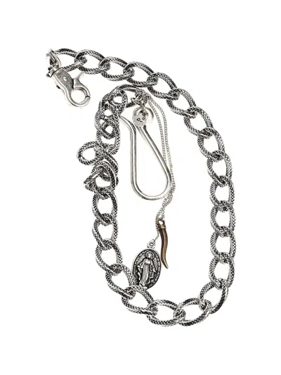 D'amico Charm-detail Chain Keychain In Pattern