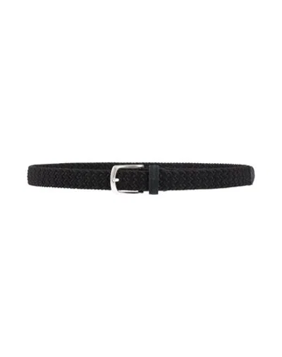 D'amico Man Belt Black Size 36 Textile Fibers