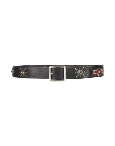 D'amico Man Belt Black Size 39.5 Leather