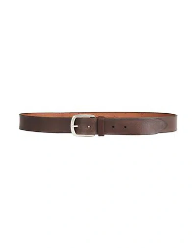 D'amico Man Belt Dark Brown Size 43 Leather