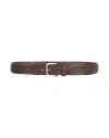 D'amico Man Belt Dark Brown Size 39.5 Leather In Brown