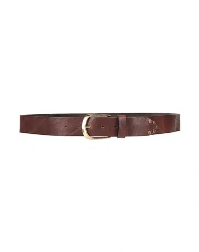 D'amico Man Belt Dark Brown Size 39.5 Leather