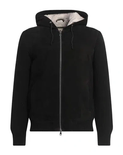 D'amico Man Jacket Black Size 40 Goat Skin, Wool, Cashmere