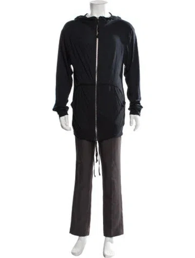 Pre-owned Damir Doma Crew Neck Long Sleeve Hoodie In Blue