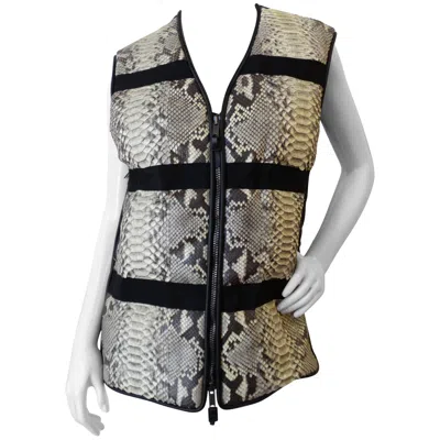 Pre-owned Damir Doma Python Vest In Gray