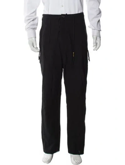 Pre-owned Damir Doma Wool Cargo Pants In Black