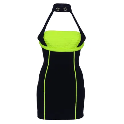 Damla Yaşlioğlu Women's Blue / Green Star Dress In Blue/green
