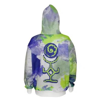 Damla Yaşlioğlu Women's Moon Unisex Hoodie In Blue