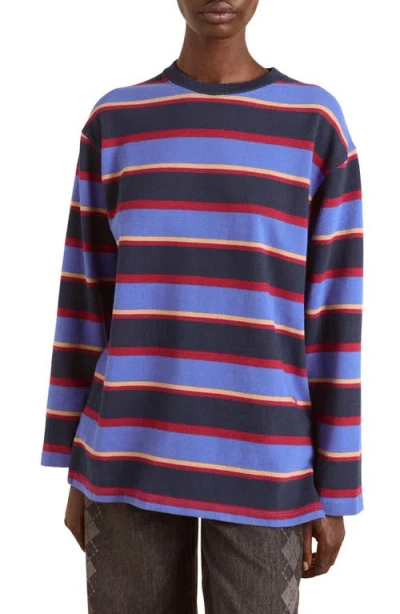Damson Madder Ali Striped Long Sleeve T-shirt In Multi