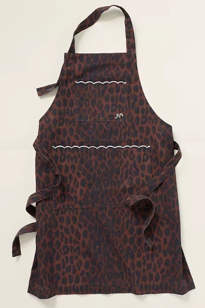 Damson Madder Apron In Brown