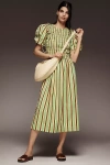 Damson Madder Becca Multi-way Midi Dress In Green