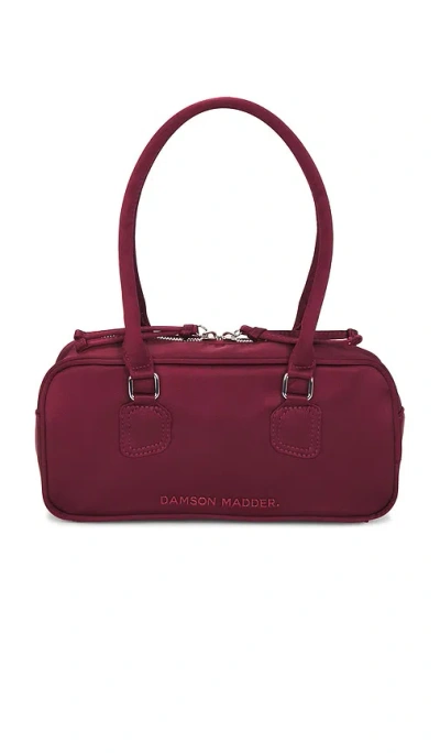 Damson Madder Benny Mini Bowler Bag In Burgundy