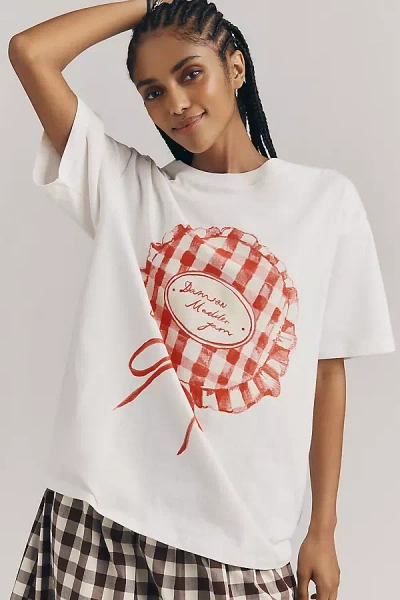 Damson Madder Berry Jam Tee In White