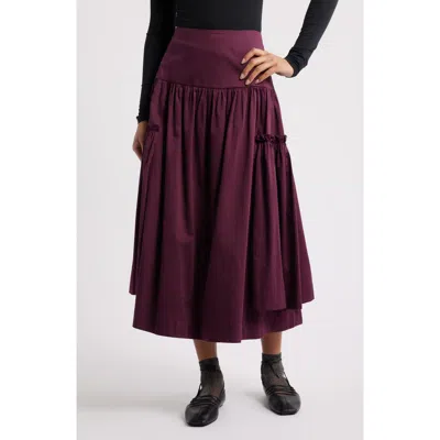 Damson Madder Berta Midi Skirt In Purple