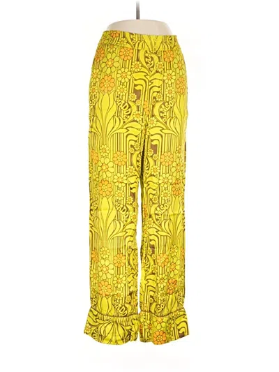 Pre-owned Damson Madder Casual Pants In Yellow