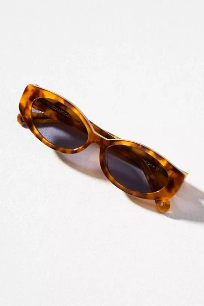 Damson Madder Cateye Bow Sunglasses In Brown