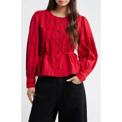 DAMSON MADDER DAMSON MADDER CHARLIZE STRIPE BLOUSE