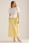 Damson Madder Charlotte Midi Skirt In White