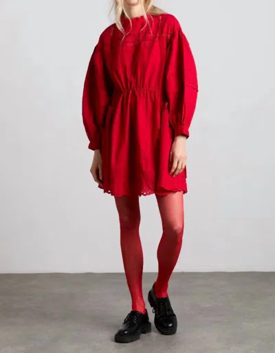 Damson Madder Clancy Mini Dress In Red