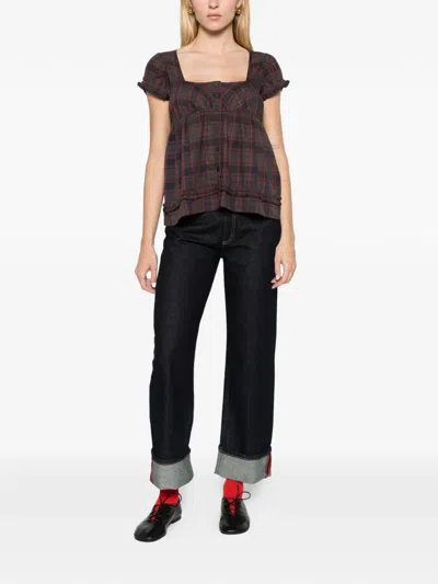 Damson Madder Clover Blouse In Brown