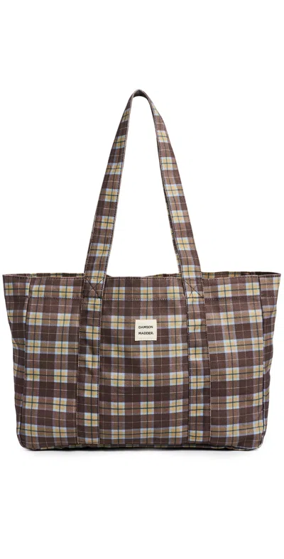 Damson Madder Cocoa Check Tote Bag Multi