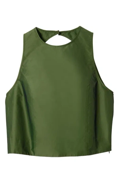 Damson Madder Constance Open Back Top In Green