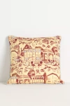 Damson Madder Cotton Printed Pillow In Multi