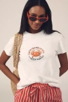 Damson Madder Crabby Bow Shrunken Organic Cotton Graphic T-shirt