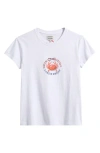 Damson Madder Crabby Bow Shrunken Organic Cotton Graphic T-shirt