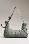Damson Madder Crescent Shoulder Bag In Green