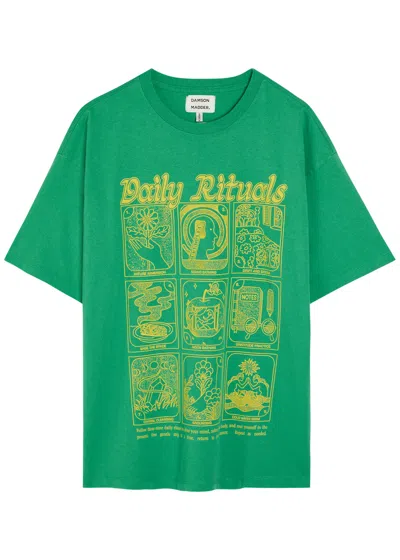 Damson Madder Daily Rituals Cotton T-shirt In Green