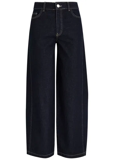 Damson Madder Dion Barrel-leg Jeans In Indigo