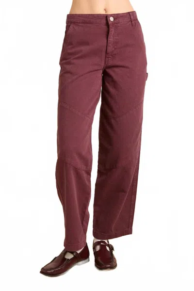Damson Madder Drew Jeans In Burgundy