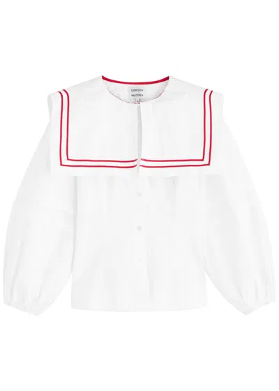 DAMSON MADDER DAMSON MADDER ELISE COTTON-POPLIN BLOUSE