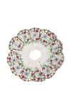Damson Madder Embroidered Cotton Scrunchie In Multi